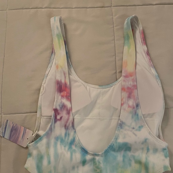 Forever 21 x Juicy Couture Rainbow rinestone swimsuit bodysuit - Picture 4 of 5